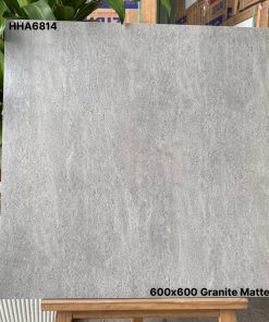 Gạch lát nền 600x600 viglacera HHA6814-Đá granite mờ xám ximang 60x60